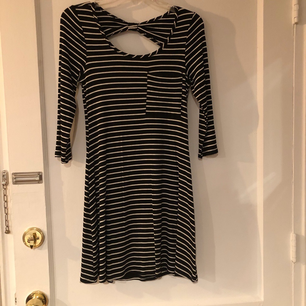 New Alya from Francesca’s Striped Key Hole Dress